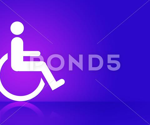 Stock Illustration of violet disability background