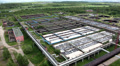 Aeration basins for sewage treatment Video
