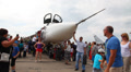 Air show in honor of the Air Force of Russia.