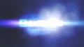 Blue Optical Flare with Elegant Particles Logo Build Animation