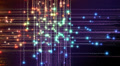 Abstract fantasy motion background, shining lights and particles Video
