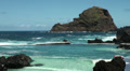 Natural ocean bath with lava rocks Video