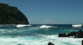 Madeira coastline with jungle mountains Video