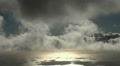 Dreamy sunset clouds timelapse at sea Video