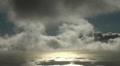 Dreamy sunset clouds timelapse at sea Video
