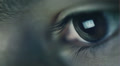 Closeup shot of boy eye surfing internet at night HD