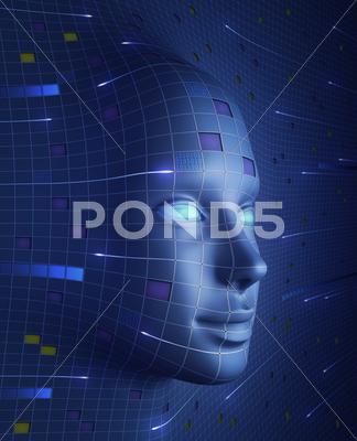 Stock Illustration of Face Of Technology
