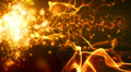 Abstract fantasy motion background, shining lights and particles Video