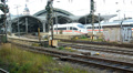 Departure of ICE high speed train at Cologne central station