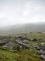 landscape over dartmoor national park in autumn with rocks and foliage
