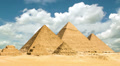 Timelapse of the great pyramids in Giza valley, Cairo, Egypt