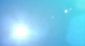 Beautiful sun over blue sky, HD 1080