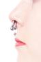 septum and medusa piercings