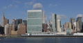 Ultra HD 4K Police Boat Passing NYC Skyline Empire State Building New York City Video
