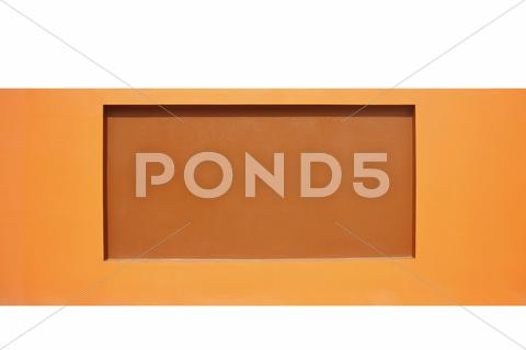 Stock photo of modern cement fence