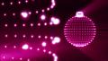 Animated Festive Christmas background with bauble and snow flakes