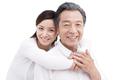 Portrait of happy daughter and father