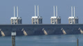 Oosterscheldekering, Eastern Scheldt storm surge barrier - land side + zoom out