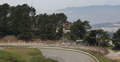 Ultra HD 4K Bicyclist riding around Twin Peaks in San Francisco Aerial View Video