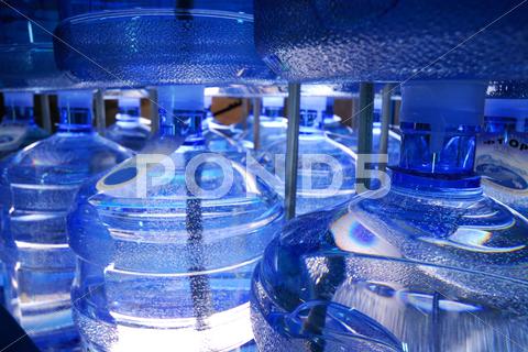 Big Plastic Bottle of Fresh Water Stock Photo - Image of full