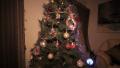 Wide angle tilt of a decorated Christmas tree Video
