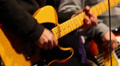 Hitting the strings