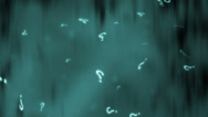 Stock Video Footage of Question Marks on Blue hue Loop