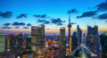 4K: Shanghai skyline,dusk to night,time lapse. Video