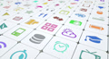 Mobile apps abstract background animation