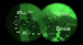 Troops Entering Building At Night