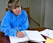 Teenage Boy Doing Homework