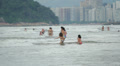 SANTOS, BRAZIL: People chilling at Santos Beach, Sao Paulo, Brazil. Video