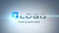Corporate Logo Build Animation from Stylish Elements and Elegant Optical Flares