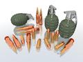 bullets and hand grenades