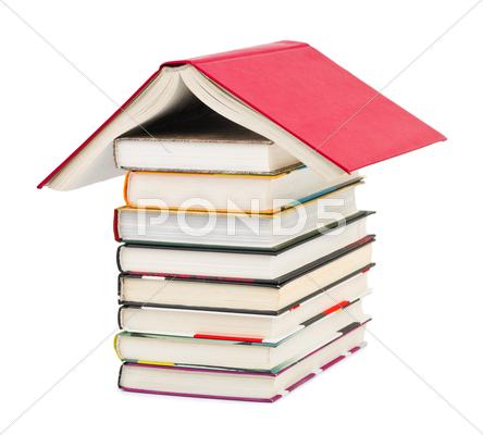 Stock photo of House made of books