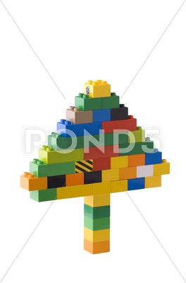 Stock photo of Building blocks tree
