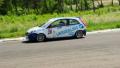 Motor sport car turning on asphalt track, driving high speed Video