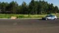 Race competitors chase leading car, turn, extreme fight to win Video