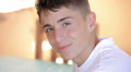 Teenager looking at camera Video