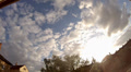 4k Urban backstreet sunset clouds timelapse Video
