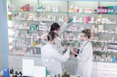 Pharmacy Drugstore People Team