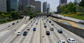 Freeway Traffic 04 LA Downtown Video