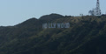 4K Hollywood Sign 03 Mountain Ridges Video
