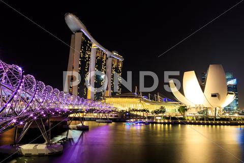 Singapore Marina Bay Night