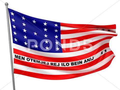 Stock photo of Bikini Atoll National Flag