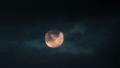 Moon In The Night Sky With Passing Clouds - Beautiful Timelapse rolling clouds Video