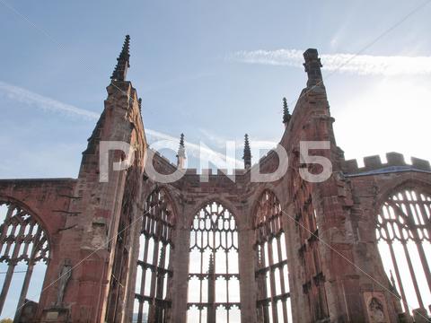Stock photo of Coventry Cathedral ruins