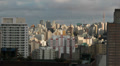 View of the city. Sao Paulo, Brazil. Time lapse rolling clouds. 4k (4096 X 2304) Video