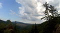 4k Low mountain range Harz clouds timelapse Video