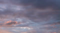 Colorful sunset clouds timelapse without ground Video